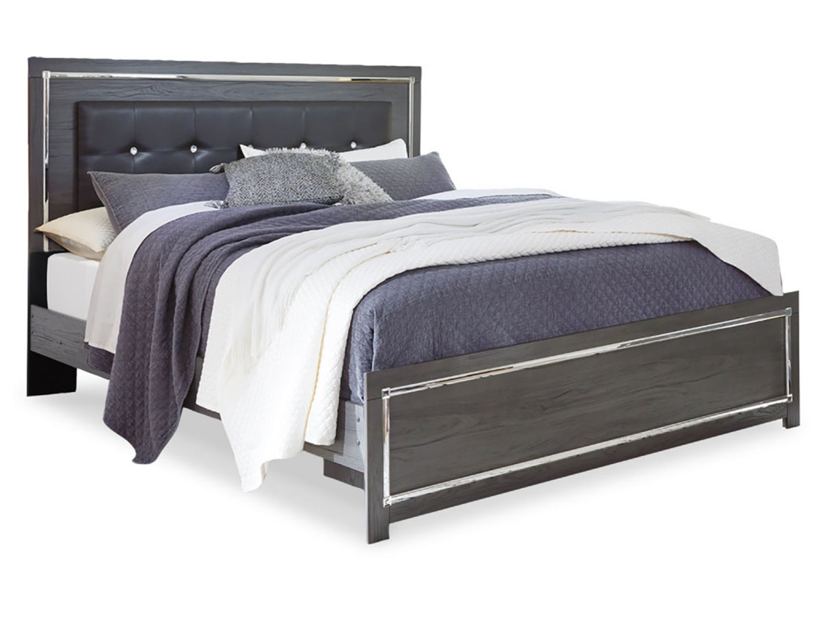 LODANNA03:Lodanna Panel Bed & Dresser & , Angle