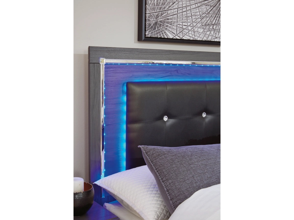 LODANNA16:Lodanna Panel Bed With Storage, 