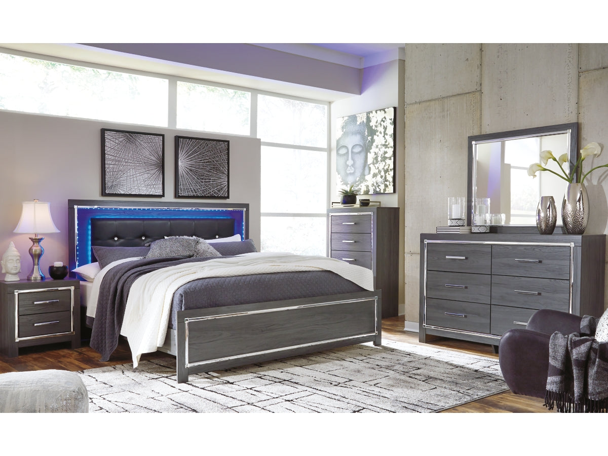 LODANNA07:Lodanna Panel Bed, 
