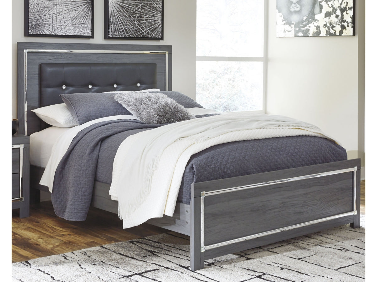 LODANNA00:Lodanna Panel Bed, Styled
