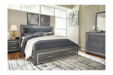 LODANNA18:Lodanna Panel Bed With Storage, 