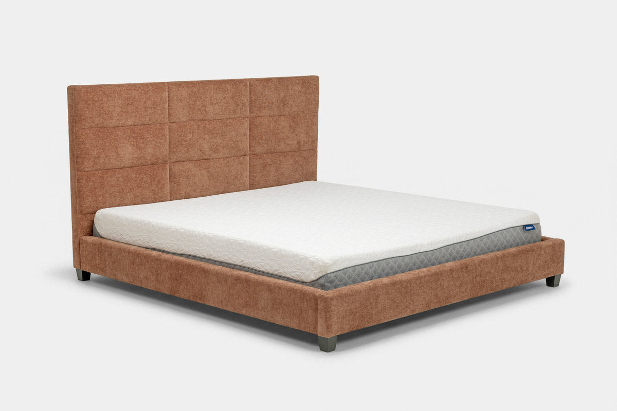 LOFT9RU07:Loft 9 Upholstered Bed, Angled