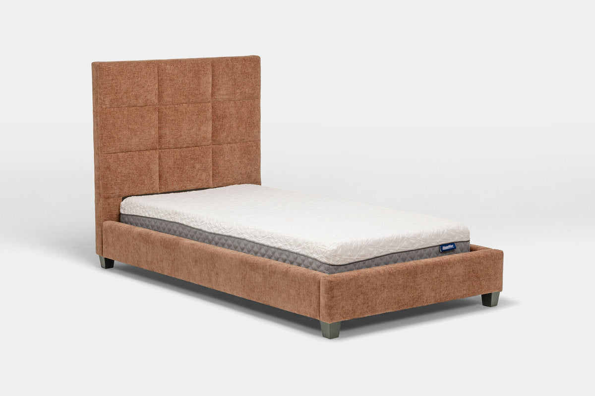 LOFT9RU13:Loft 9 Upholstered Bed, Angled