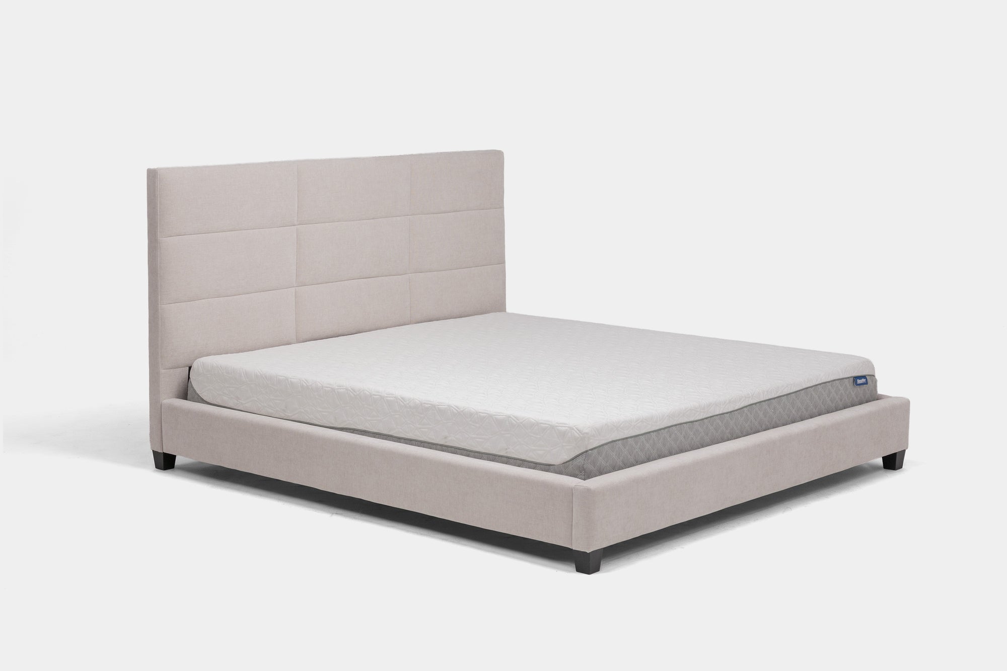 LOFT9SL07:Loft 9 Upholstered Bed, Angled