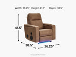 218679839:Lorrenton 3 Power Theater Recliner, 
