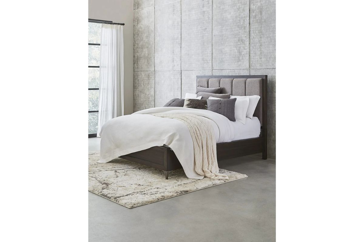 LUCERNE07:Lucerne Upholstered Panel Bed, Styled