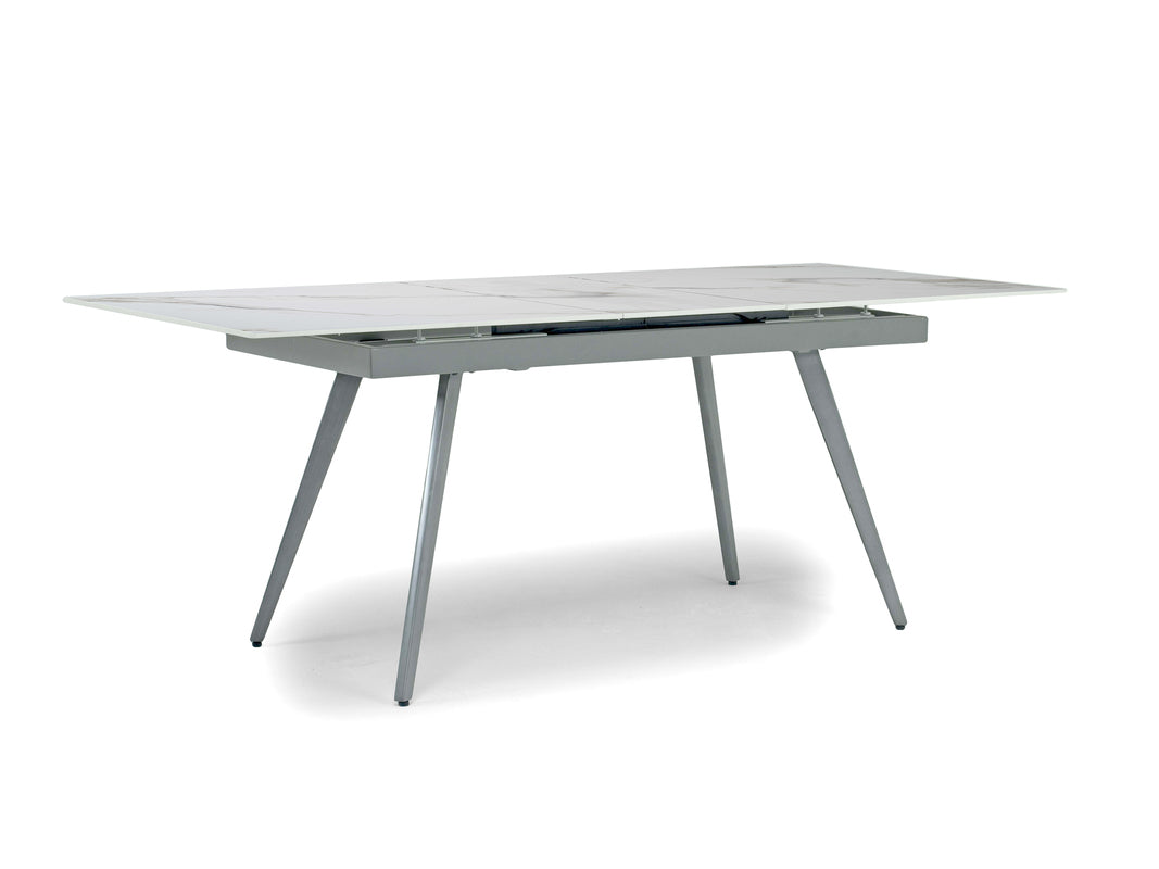 LUCIAWHT0:Lucia Dining Table & 4 Chairs, Angle