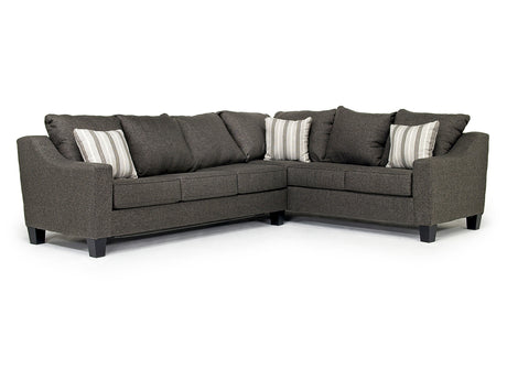 Lucy Queen Sleeper Tux Sectional With Mattress