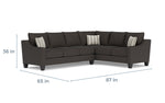 LUCYCHR02:Lucy Tux Sofa Sectional, 