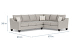 LUCYLIN02:Lucy Tux Sofa Sectional, 