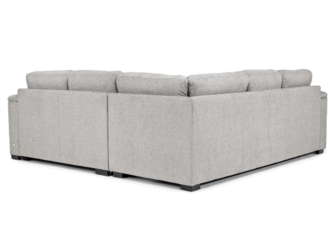 740736337:Luigi Full Tux Sleeper Sofa Sectional, Left Facing Back