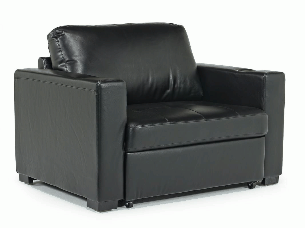 301115463:Luigi Twin Sleeper Chair in Black, Image 1
