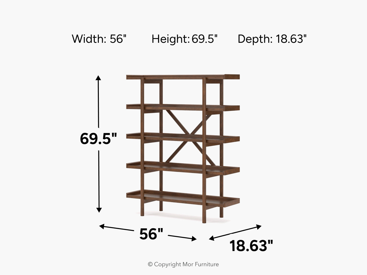 622775513:Lyncott Bookcase, 