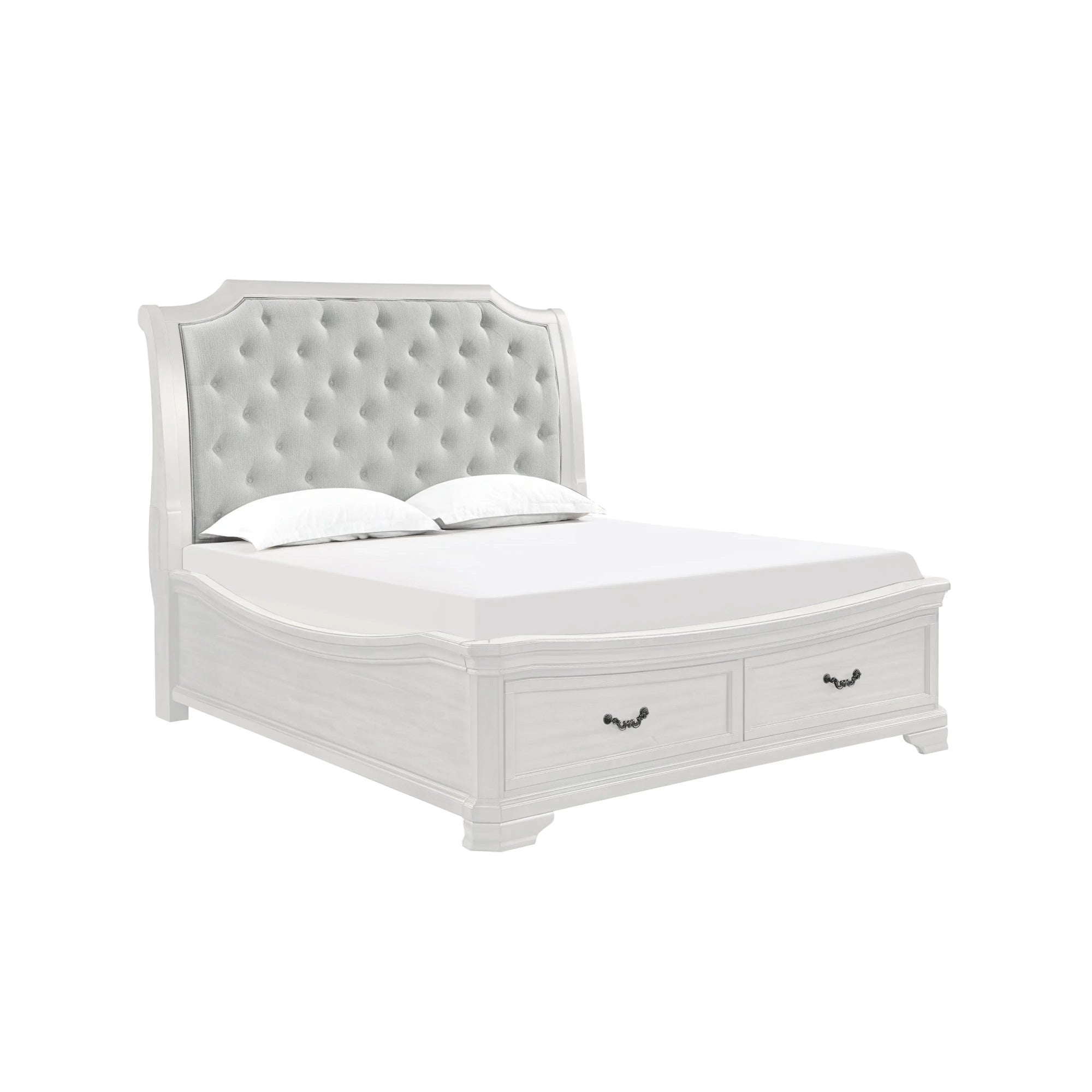 LYNDHUR09:Lyndhurst Sleigh Bed With Stor, AngledAngle