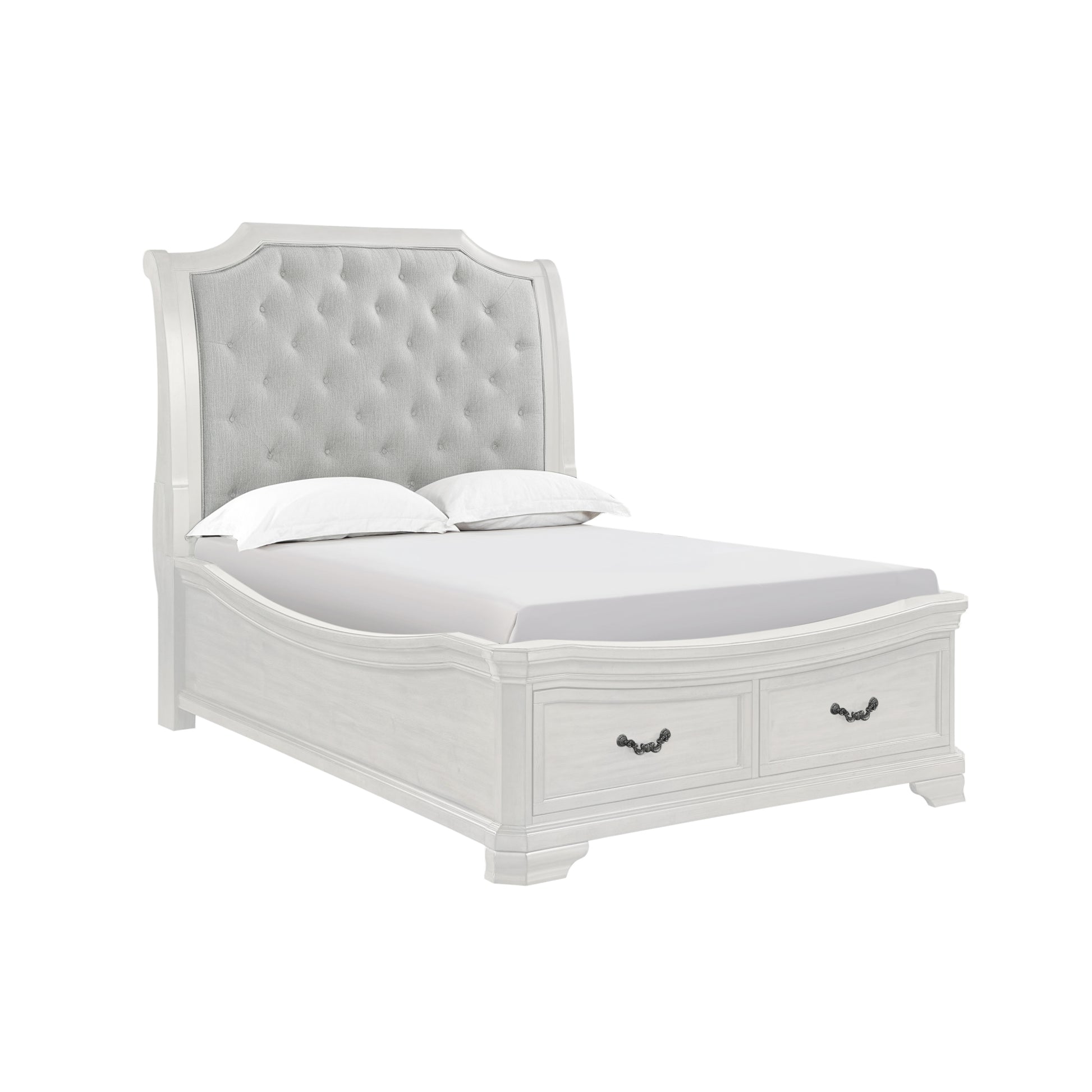 LYNDHUR01:Lyndhurst Sleigh Bed With Stor, AngledAngle