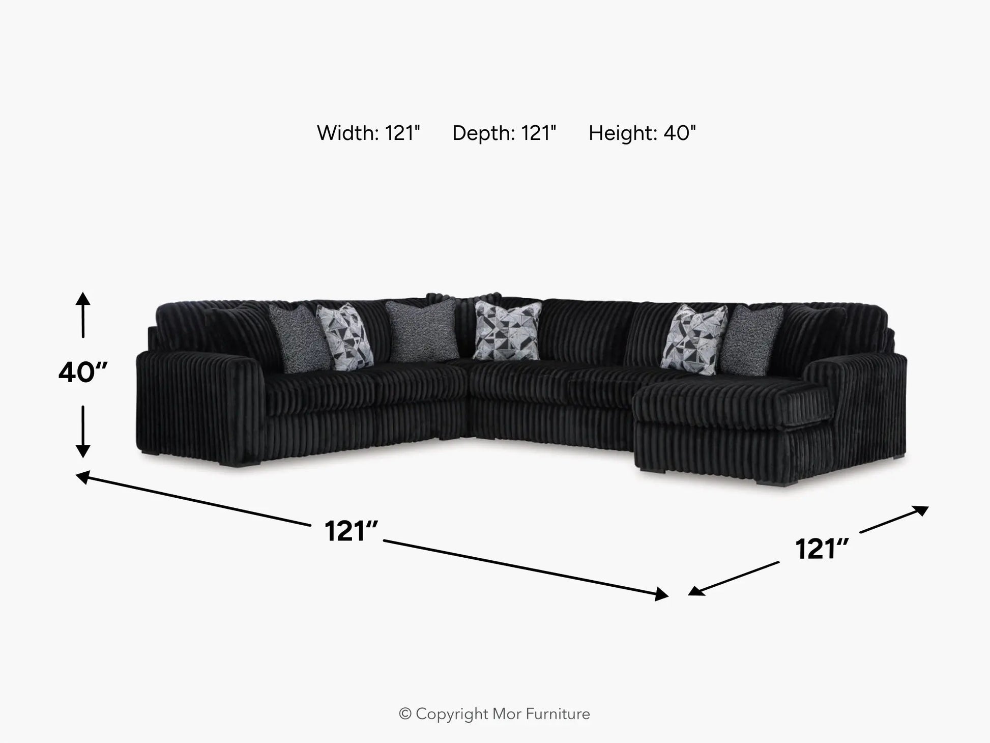 MIDNIGH07:Midnight Madness 3 Piece Secti, 