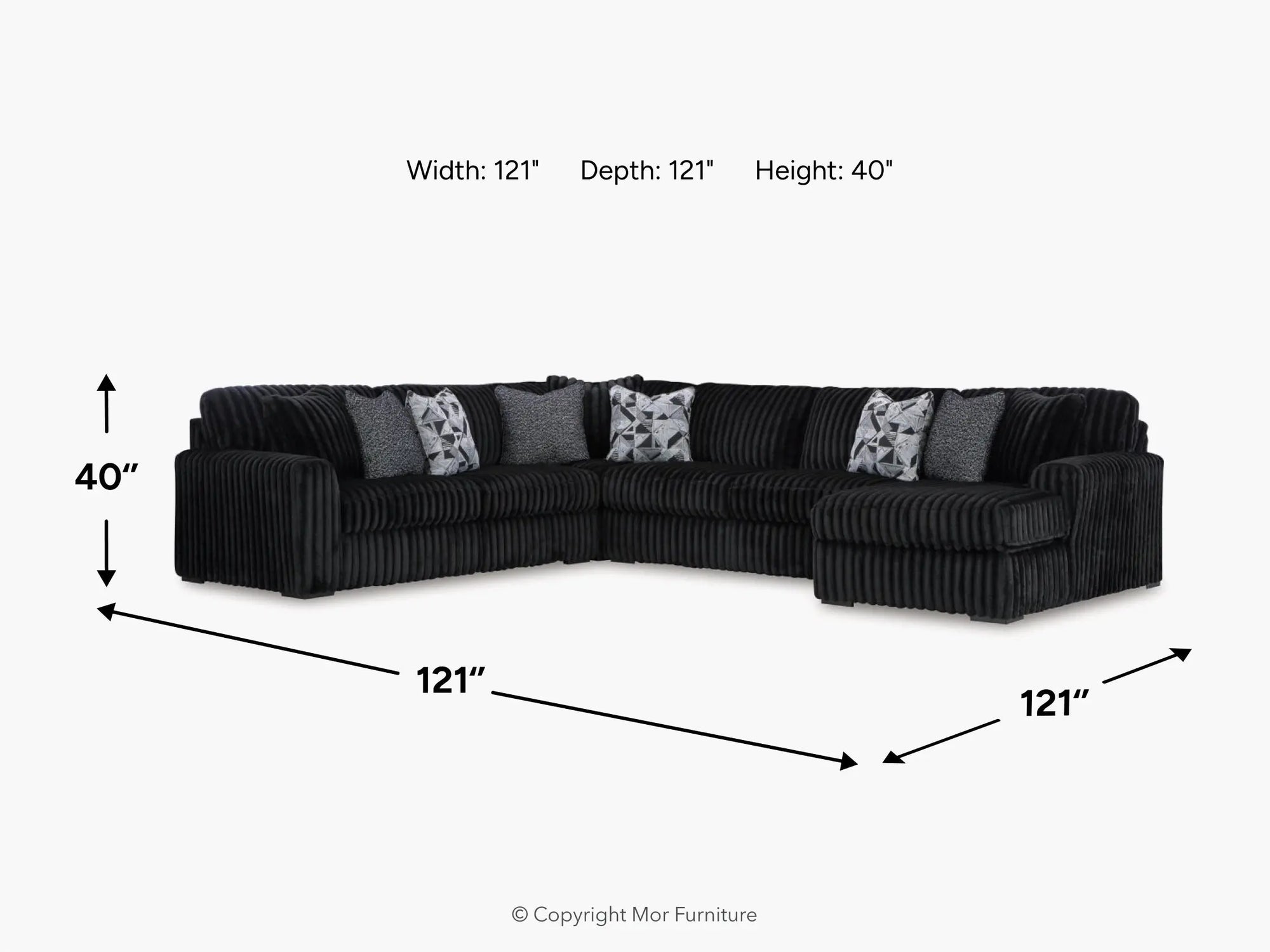MIDNIGH07:Midnight Madness 3 Piece Secti, 