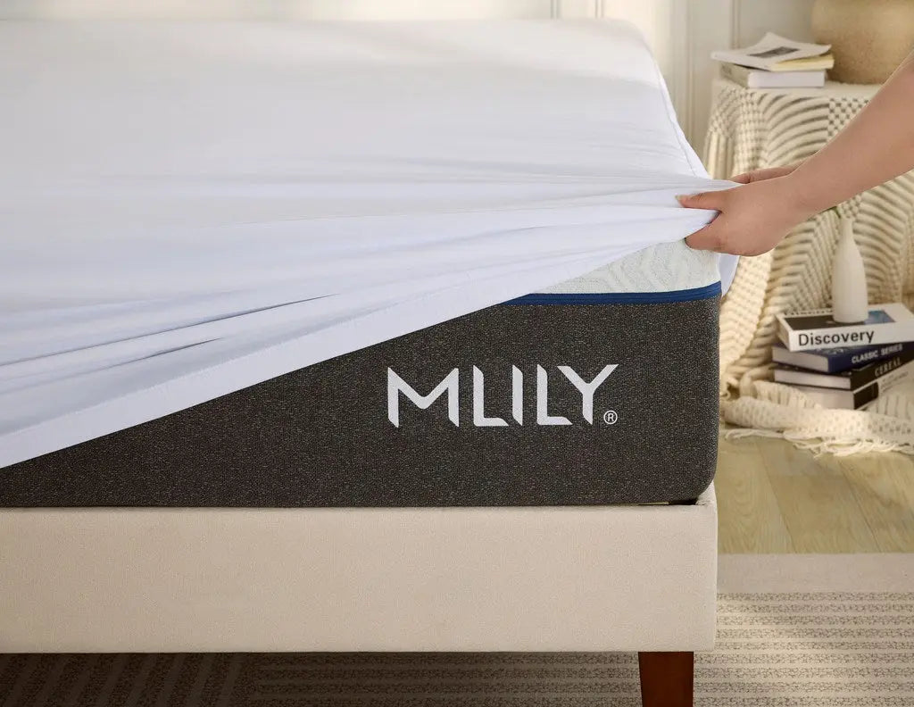 189728376:Mlily Bamboo Mattress Protecto, 