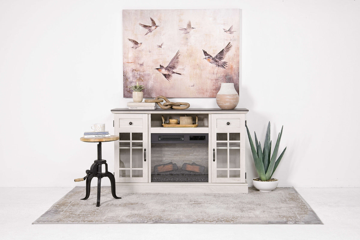 326633080:Madeline Fireplace Console, Styled