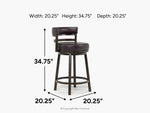 160498276:Madrid Counter Height Stool, 