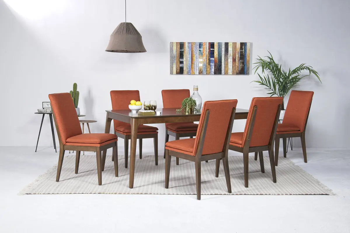 MAGGIEOR6:Maggie Dining Table & 6 Chairs, Styled