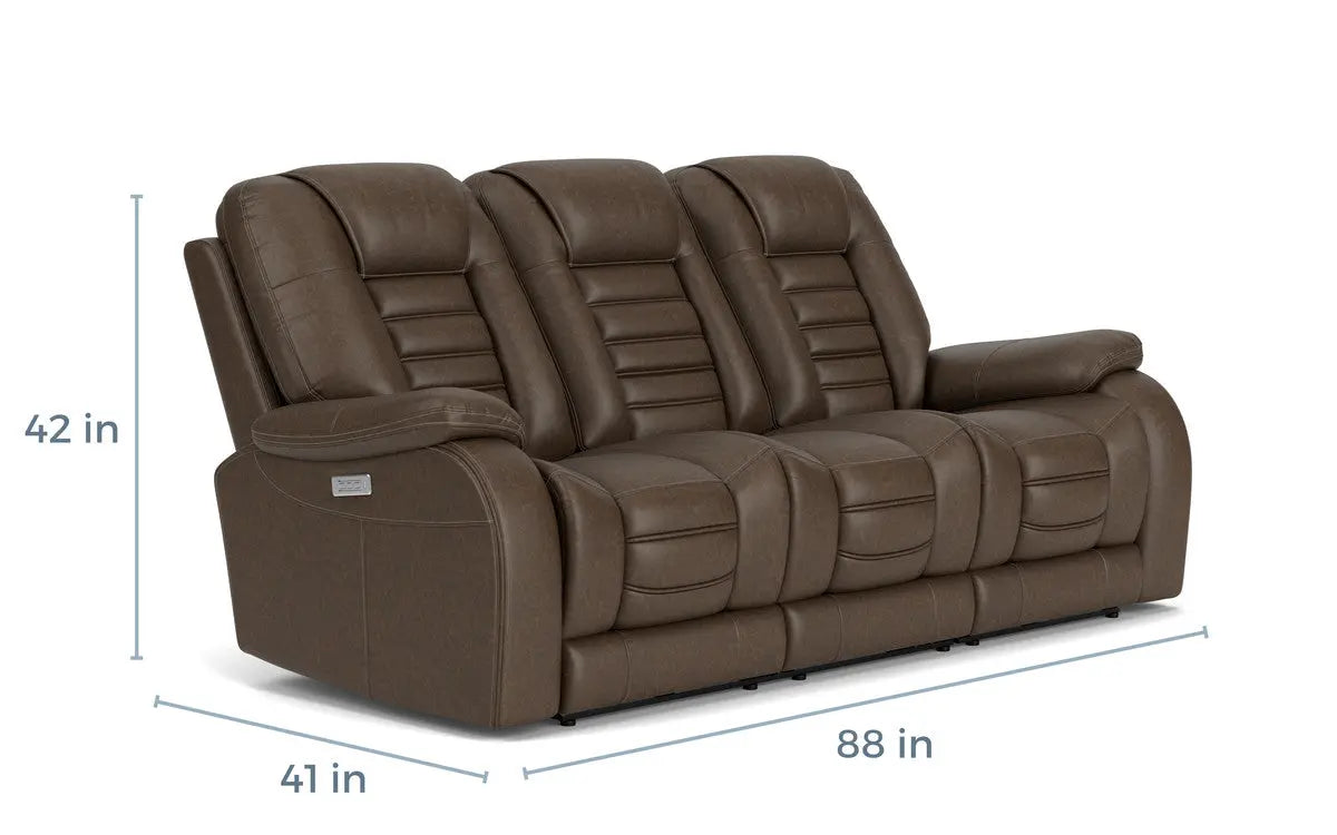 MALIBUSL2:Malibu 3 Power Sofa & Console , 