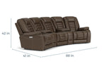 MALIBU000:Malibu 3 Power Theater Sofa, 