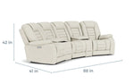 MALIBU003:Malibu 3 Power Theater Sofa, 