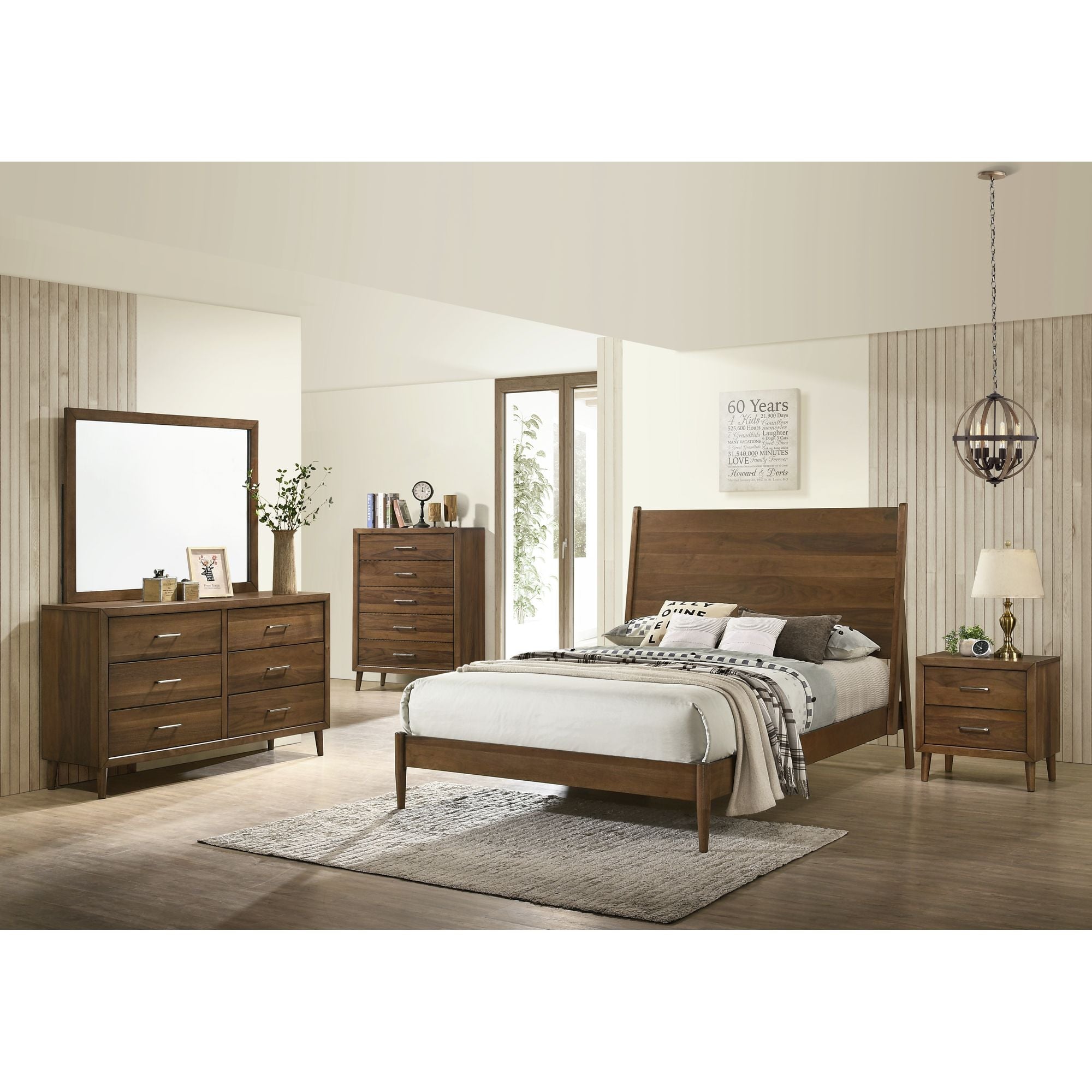 MALIBU053:Malibu Panel Bed, Styled