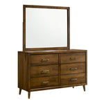 MALIBU056:Malibu Panel Bed & Dresser & M, AngledAngle
