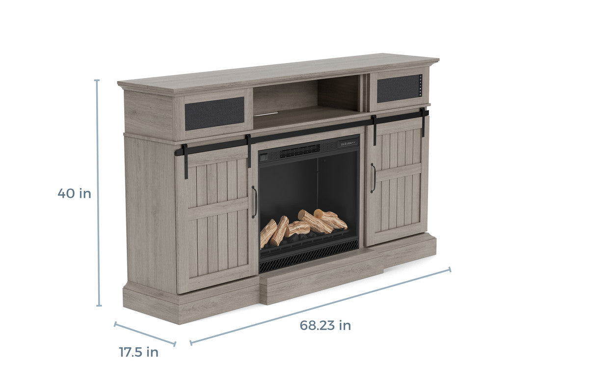 MANNING00:Manning Fireplace Console, 