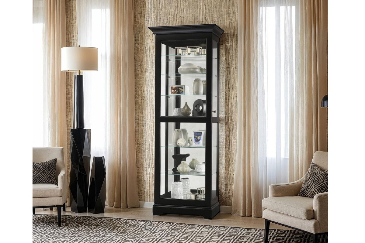 978876796:Martindale Curio Cabinet in Black