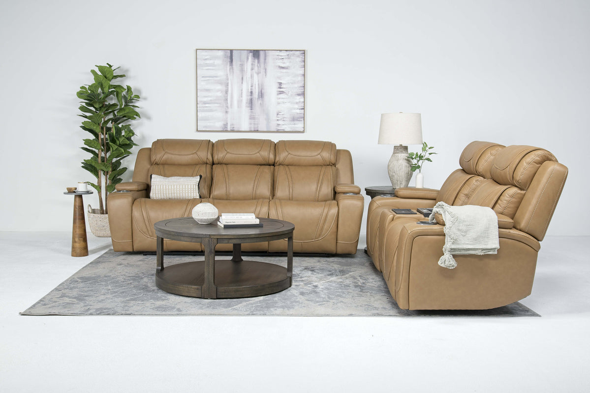 MAX000100:Max 2 Power Sofa & Console Lov, Styled