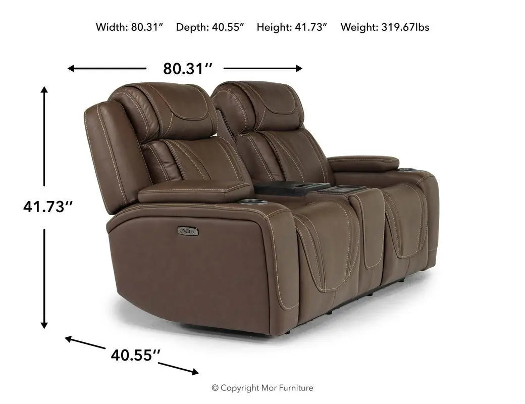 149289296:Max 2 Power Console Loveseat, Angle