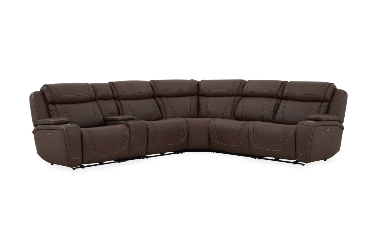 MAX000011:Max 6 Piece 2 Power Sectional , AngledAngle