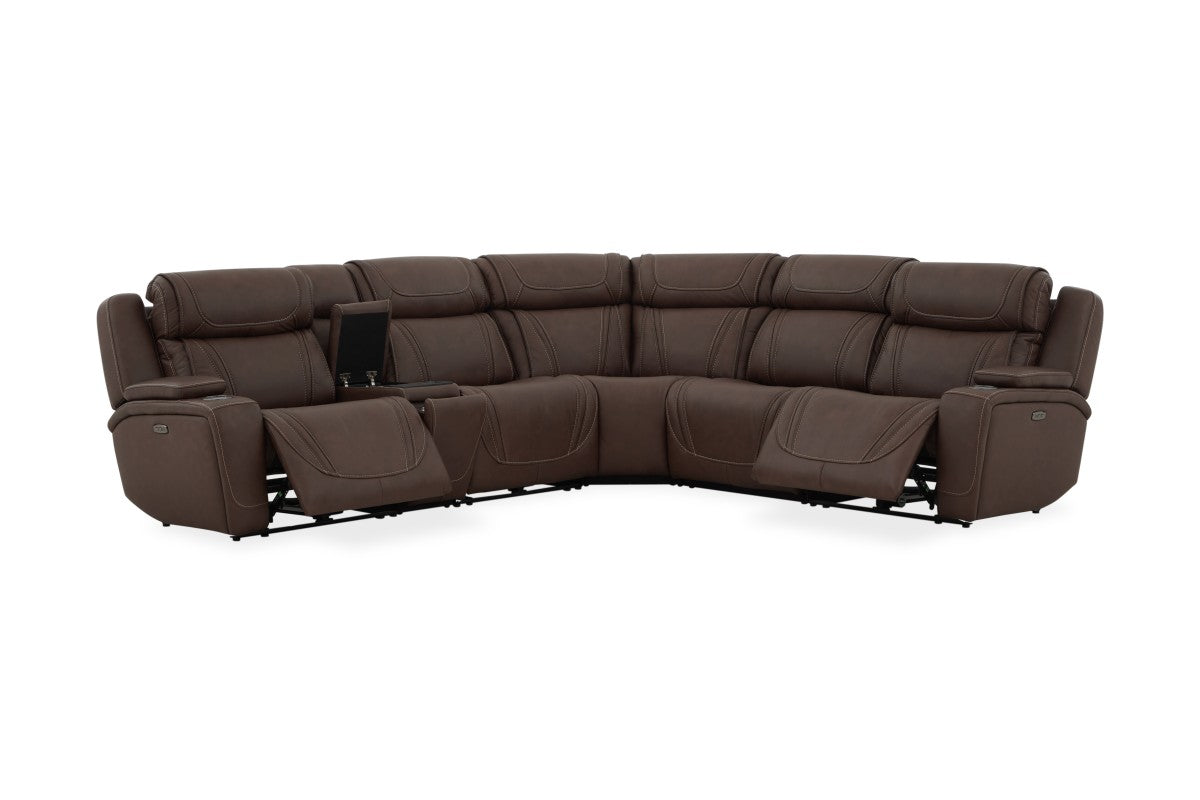 MAX000010:Max 6 Piece 2 Power Sectional, Angled ReclinedAngle