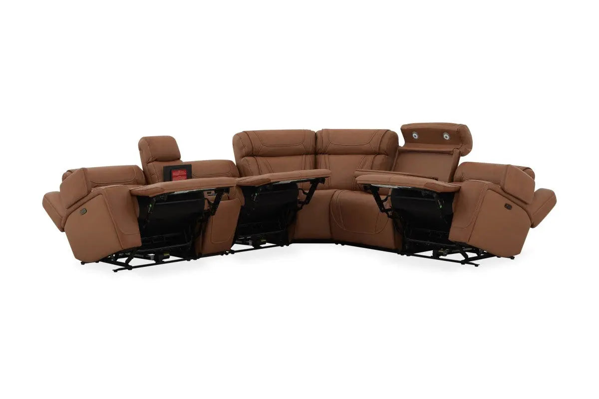 MAX000121:Max 6 Piece 2 Power Sectional , AngledAngle