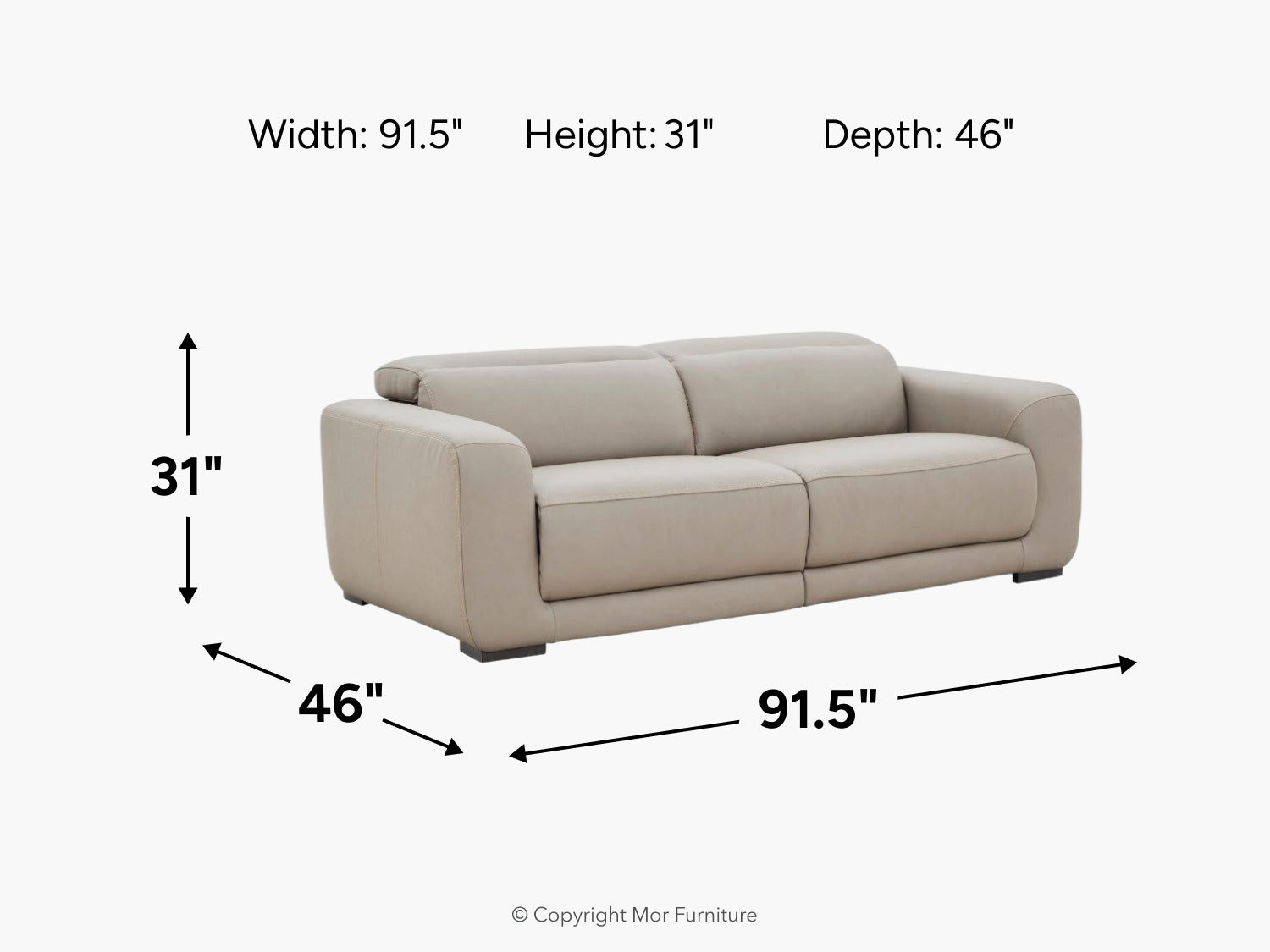 MAXWLL002:Maxwell 2 Power Loveseat, 
