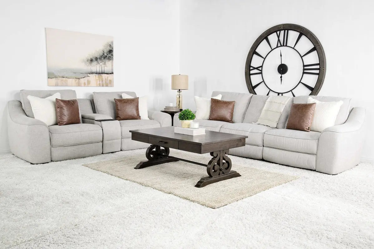 MAYFLWR04:Mayflower 2 Power Sofa & Conso, Styled