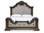 MAYLEE006:Maylee Upholstered Panel Bed &, Front