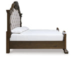 MAYLEE007:Maylee Upholstered Panel Bed, Side