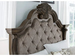 MAYLEE006:Maylee Upholstered Panel Bed &, 
