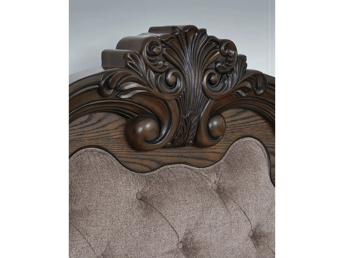 MAYLEE006:Maylee Upholstered Panel Bed &, 