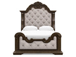 MAYLEE003:Maylee Upholstered Panel Bed &, Front