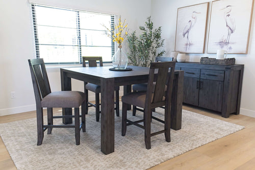 875383788:Meadow Counter Height Dining Table & 4 Stools in Gray, Image 1
