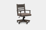 MEADOWGR5:Meadow Office Desk & Chair, Angled
