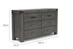 MEADOW015:Meadow Panel Bed & Dresser & M, 