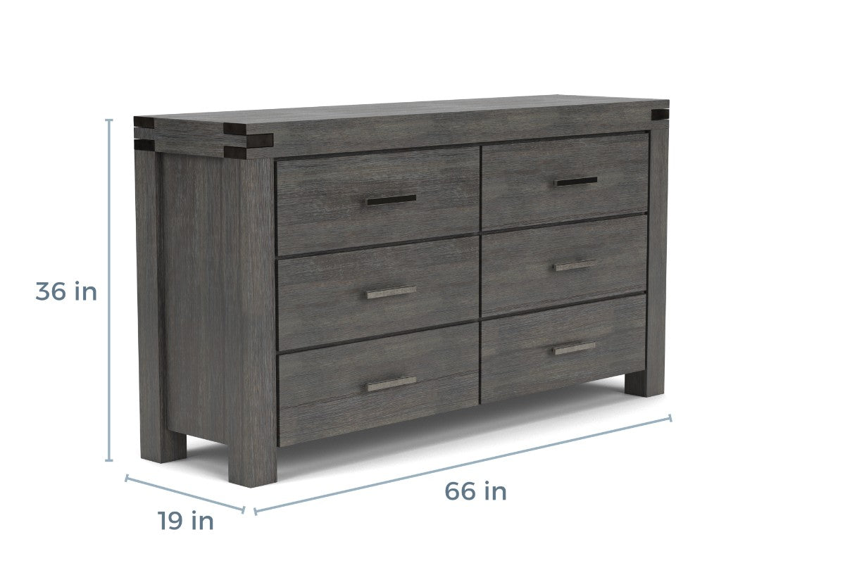 MEADOW020:Meadow Panel Bed & Dresser & M, 