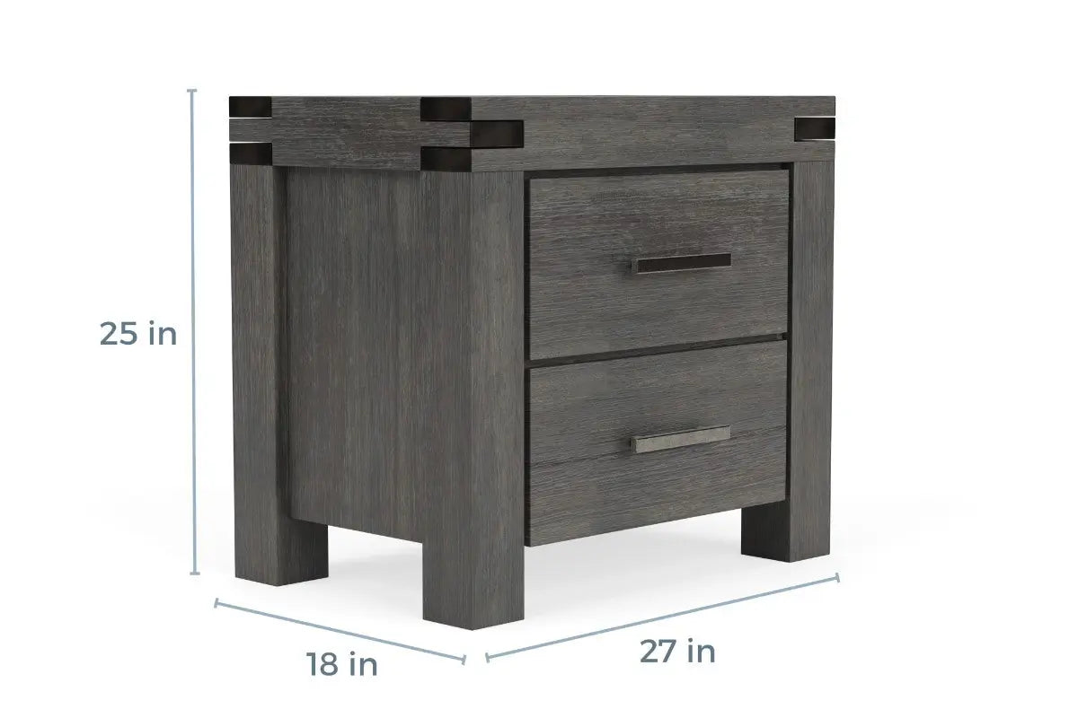 MEADOW024:Meadow Panel Bed & Dresser & M, 