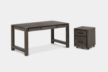 MEADOWGR0:Meadow Office Desk & File Cabinet, Side